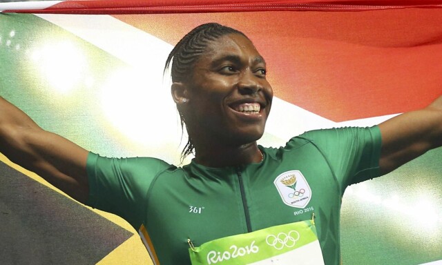 Endelig smilte Semenya igjen: - Jeg vil takke kona mi